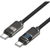 Lamtech TYPE-C To TYPE-C 3A High Power Display Charge & Data Cable 60W 1.2M Black - (LAM980688)