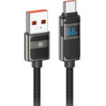 Lamtech Usb To TYPE-C 5A High Power Display Charge & Data Cable 66W 1.2M Black - (LAM980664)