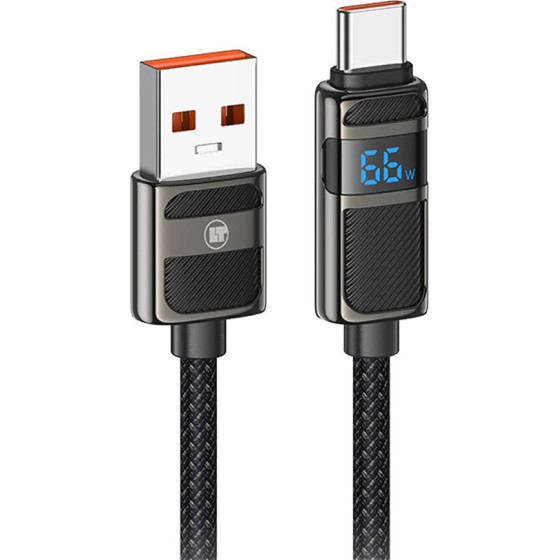 Lamtech Usb To TYPE-C 5A High Power Display Charge & Data Cable 66W 1.2M Black - (LAM980664)