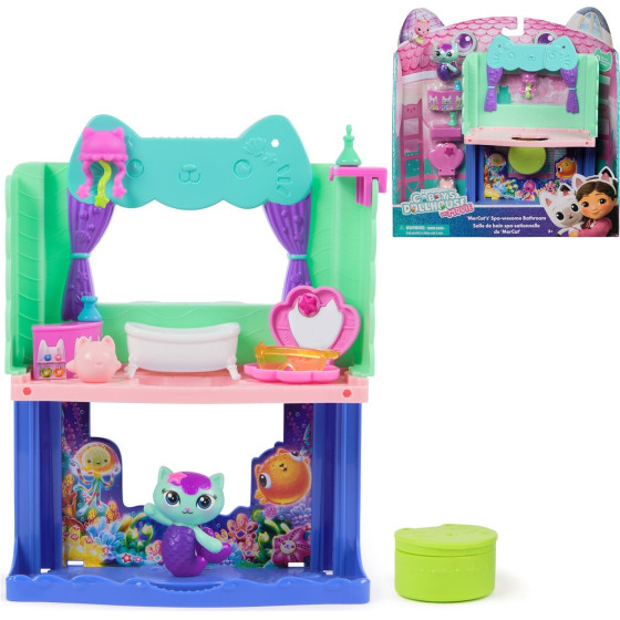 Spin Master Gabbys Dollhouse Movie: Mercats Spa-Wesome Bathroom (20151912)