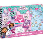 Totum: Gabbys Dollhouse - 3 In 1 Creativity Set Diamond Painting, Glitter Charm Bracelets & Spray Pens (TT420366)