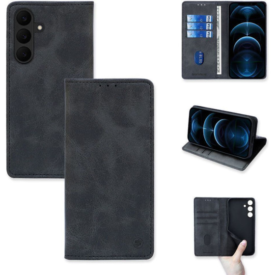 Sonique ���� ��������� Vintage Magnet Wallet Samsung Galaxy S25 Fe �����