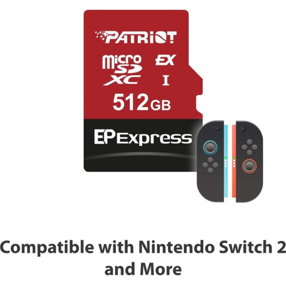 Patriot Memory Ep Express Memory Card 512GB Microsdxc 800/600 MB/s - (PEF512GEPEXMCX)