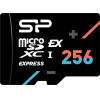 Silicon Power ����� ������ Microsdxc Express Hypera, 256GB, Pcie Gen 3x1, C10 UHS-I U3 A1 V30 - (SP256GBSTEI31V10)