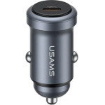 Usams CC321 Car Charger Aluminum 30W Pd USB-C Tarnish - (CC321CC01)