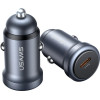 Usams CC321 Car Charger Aluminum 30W Pd USB-C Tarnish - (CC321CC01)