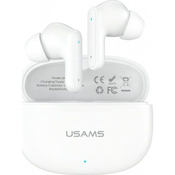 Usams E05 Tws Earphones Bluetooth 6.0 Wireless White - (BHE0502)