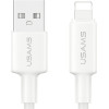 Usams U90 Cable 2.4A USB-A To Lightning White - (SJ762USB01)