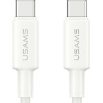 Usams U90 Cable 60W USB-C To USB-C White - (SJ763USB01)