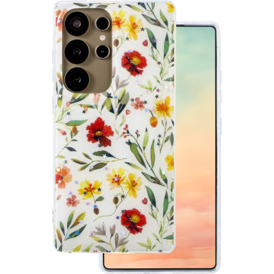 TFO Glow Glam Case For Samsung Galaxy S25 Ultra white