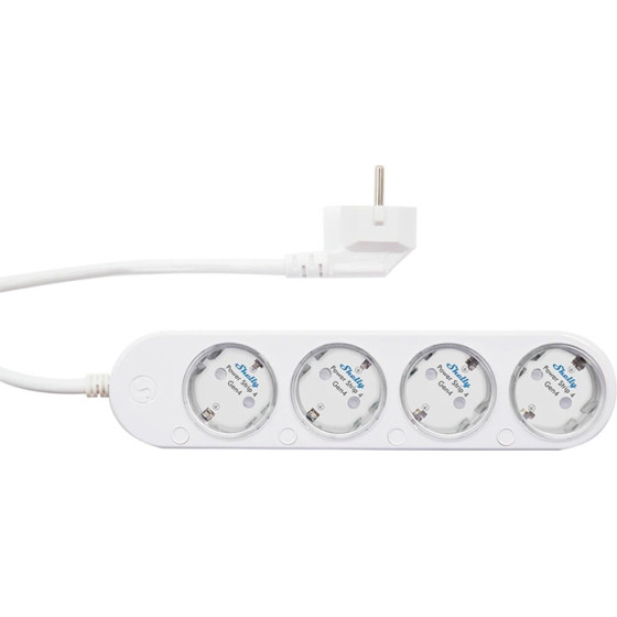 Shelly Smart 12A Power Strip 4 Gen4 Zigbee/Matter Power Strip - (PS4Gen4W)
