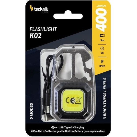 Technik ����� K02 COB LED ����������������� USB-C �� ������������ �������� 400lm