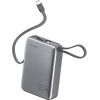 4smarts Powerbank Pocket Dual Cord 20000mAh 22.5W with built-in USB-C cable 15cm gray - (541626)