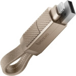 ENERGEA Cable Bazic GoCharge Alucable 4in1 (USB-A/USB-C - USB-C/Lightning) 15cm 60W 3A PD Fast Charge gold - (CBL-GC4N1-GLD015)