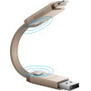 ENERGEA Cable Bazic GoCharge Alucable 4in1 (USB-A/USB-C - USB-C/Lightning) 15cm 60W 3A PD Fast Charge gold - (CBL-GC4N1-GLD015)