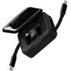 ENERGEA Cable Bazic GoCharge Loop 5in1 Lightning, USB-A, Micro USB 1m black - (CBL-LOOP-BLK100)