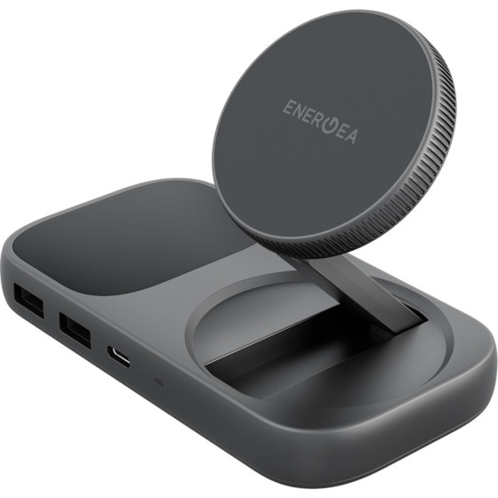 Energea Docking station Widock Plus 7in1 USB-C 3.1 with Qi2 graphite - (WIDOCK-PLU71-GUN)
