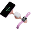 Energea Wireless charger Bazic GoMag Trio 2 3in1 15W magnetic for iPhone/Watch/AirPods pink - (GM-TRIO2-PNK)