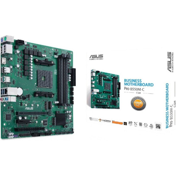 ASUS PRO B550M-C/CSM AMD B550 Socket AM4 micro ATX - (90MB15Q0-M0EAYC)
