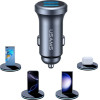 USAMS CC320 Aluminum Car Charger 2.4A 2xUSB-A tarnish - (CC320CC01)
