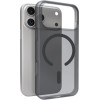 Puro Daylight Magsafe Compatible Silicone Case for iPhone 17 Pro - Translucent Black - (PUIPC17P63DAYL2BLK)