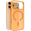 Puro Daylight Magsafe Compatible Silicone Case for iPhone 17 Pro - Translucent Orange - (PUIPC17P63DAYL2ORA)