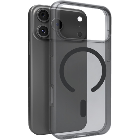 Puro Daylight Magsafe Compatible Silicone Case for iPhone 17 Pro Max - Translucent Black - (PUIPC17P69DAYL2BLK)