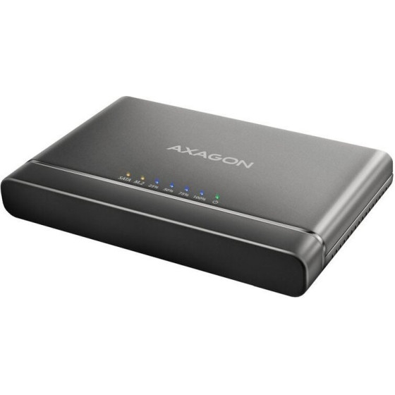 AXAGON metal box for M.2 NVMe and 2.5'' SATA SSD with functional cloning / / USB-C 3.2 Gen 2 / cable 30cm - (ADSA-CC)