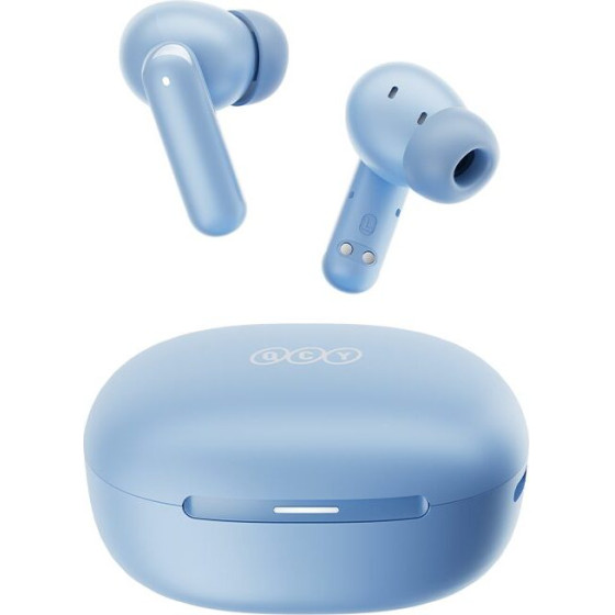 QCY Melobuds N30 (HT16) ANC Light Blue - SBC/AAC IPX4 TWS Earbuds w. Natural Transparency Mode & A.I - (QCY-HT16 Light Blue)