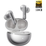 QCY Melobuds N70 ANC Silver Titanium - HT18 TWS Flagship Hi-Res Earbuds BT 6.0 IPX5 Wireless charge - (QCY-HT18 Gold)