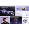 QCY Melobuds N70 ANC Silver Titanium - HT18 TWS Flagship Hi-Res Earbuds BT 6.0 IPX5 Wireless charge - (QCY-HT18 Gold)