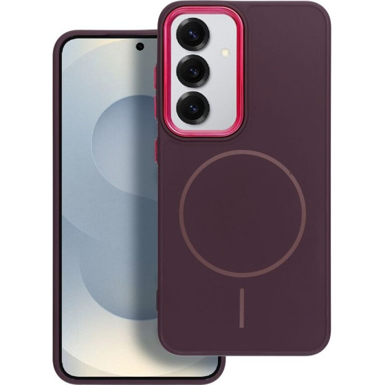FRAME MAG COVER Case compatible with MagSafe for SAMSUNG S26 Edge purple OEM