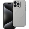 SILICONE MAG COVER case compatible with MagSafe for SAMSUNG S26 Edge grey titatnium OEM