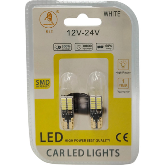 Auto Gs ������ T10 24 Led 106335-100455 ������ ����� 12V-24V 2 ������� - (16564)