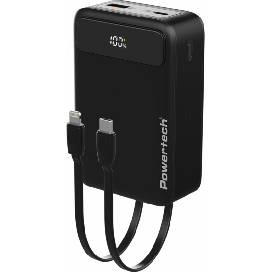 Powertech Power Bank �� ������� & �����, 20000mah, 22.5W, ����� - (PT-1504)