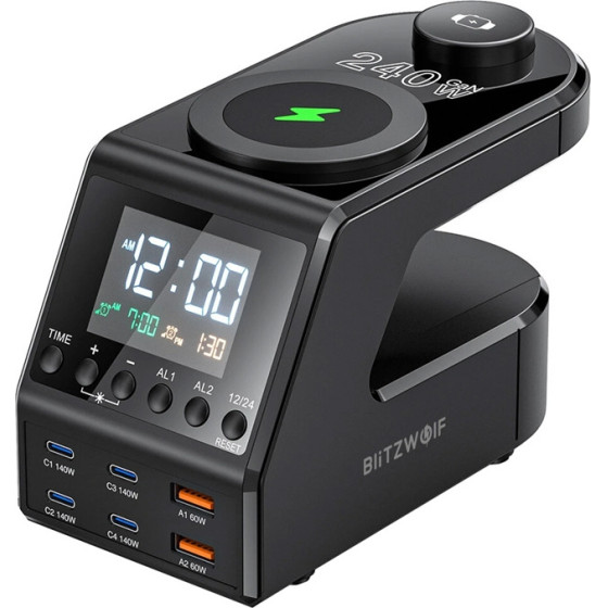 BlitzWolf ��������� �� �������� 2xUSB-A, 4xUSB-C, 240W - (BW-FW10)