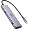 Ugreen USB-C Hub CM511 (45521), 1 x USB-A 3.2 - 3 x USB-C - 1 x Hdmi - 1 x Sd - 1 x microSD, Grey