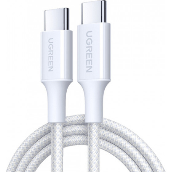 Ugreen USB-C To USB-C Cable L501, 60W, 3A, 1m, White