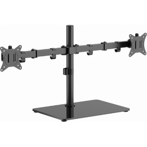 GEMBIRD DUAL MONITOR DESK STAND (ROTATE, TILT, SWIVEL), 17'-32' MAX VESA 100X100 - (MS-D2ST-01)