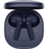 QCY Air Blue Semi-Ear Tws Earbuds, Quad Mic Enc multi-Point connection, Leather Grain Case - (QCY-QT41 Blue)