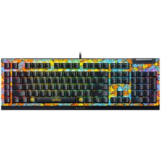Razer Blackwidow V4 X Pokemon Kanto Starters Ed. - Rgb Gaming Mechanical Keyboard - Green Switch - (RZ03-04704200-R3M1)