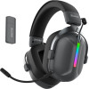 Sades Gaming Headset Defender, �������� & ���������, 50mm, 1050mAh, RGB, multi-platform, ����� - (SA-206-BK)