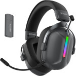 Sades Gaming Headset Defender, �������� & ���������, 50mm, 1050mAh, RGB, multi-platform, ����� - (SA-206-BK)