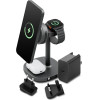 ENERGEA Charging Station Magarctic Stand 4in1 Qi2 With cooling, Cable And 65W Charger Gunmetal - (MAG-ARCSTD65-GUN)