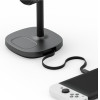ENERGEA Charging Station Magarctic Stand 4in1 Qi2 With cooling, Cable And 65W Charger Gunmetal - (MAG-ARCSTD65-GUN)