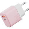ENERGEA Wall Charger Bazic Goport Velox Kit USB-C/USB-A Gan 35W With Cable Pink - (CHR-GPVLX-EU-PNK)