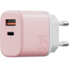 ENERGEA Wall Charger Bazic Goport Velox Kit USB-C/USB-A Gan 35W With Cable Pink - (CHR-GPVLX-EU-PNK)