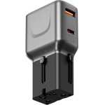 ENERGEA Wall Charger Travelgo Adapter 35 USB-A/USB-C 35W graphite-Black - (TGA-35-GUN)