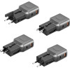 ENERGEA Wall Charger Travelgo Adapter 35 USB-A/USB-C 35W graphite-Black - (TGA-35-GUN)