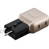 ENERGEA Wall Charger Travelgo Adapter 45 2xUSB-C 45W gold-Black - (TGA-45-GLD)